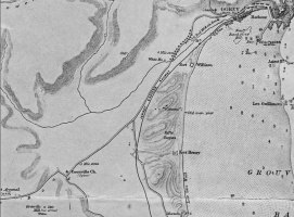 A map of Grouville Common in the 19th century