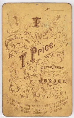 ... and the back of the photograph