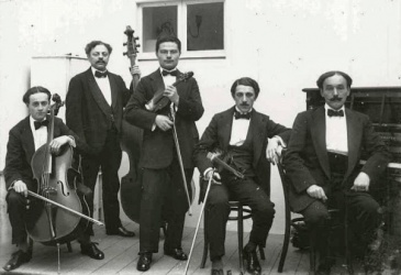 Romano's ensemble performed in the garden