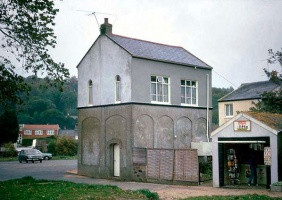 The water tank at Gorey Village Station, now a private house