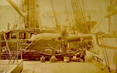 The Kearsarge's cannons