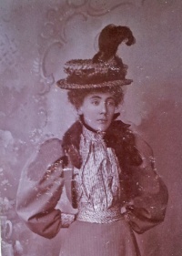 A portrait of an unknown family member by E Hamilton Toovey, taken in Jersey in 1898