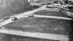 This area on Mount Bingham was used for learner drivers' practice and driving tests