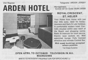 Arden Hotel 1972 advert