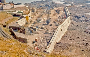La Collette power station construction 1965