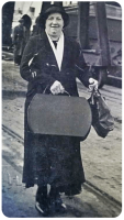 Alice Louisa Matson (1881-1943), wife of John Albert Fleuret, arriving at St Helier Harbour