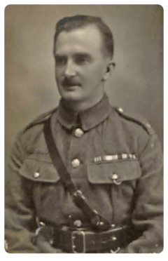 Regimental Sergeant Major Arthur Samuel Gray, Royal Engineers, MM, MSM, was a time-serving soldier with the Royal Engineers when war broke out. He was born in St Helier in 1883, the son of John Edward Baskerville Gray and Charlotte Ann, nee Warbarton, and was highly regarded for his service throughout the war. He obtained the Meritorious Service Medal and the Military Medal for his work in running divisional stores over several years and training all ranks in horsemanship, drill and general smartness