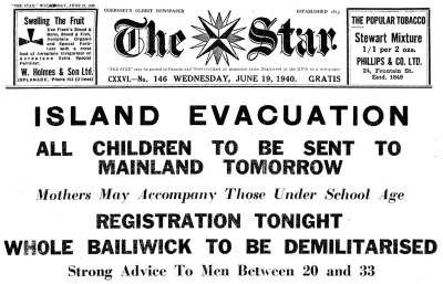 Evacuation of children from Guernsey was compulsary