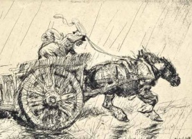 'Driving home in the rain', sold in 2011 for £5,250