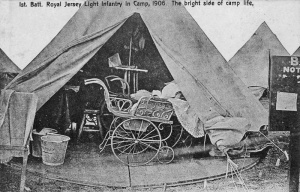 The lighter side of a 1906 camp