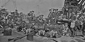 Arrival of the East Surrey Regiment on 24 October 1905