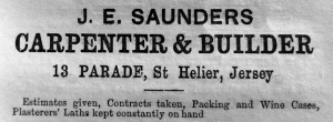 Saunders, Carpenter and builder - 1874