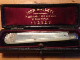 A silver penknife sold by John Mallet