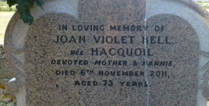 Bell - St Ouen parish cemetery