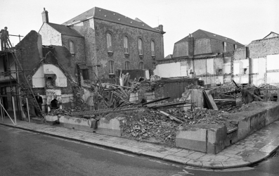 The corner with Ann Street ...