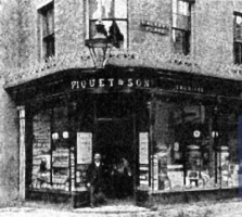 Making the corner with King Street, Piquet's pharmacy was originally numbered 1 Halkett Place, later becoming No 11