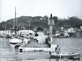 The pierhead at high tide