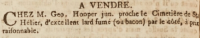 George Hooper was selling smoked lard near the town cemetery in January 1804