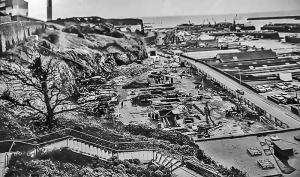 Construction of the car park starts in 1973