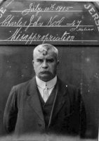 Charles John Noel, a 47-year-old native of St Helier, was convicted of misappropriation (embezzlement or theft) by the Royal Court in 1915 and sentenced to 12 months hard labour.