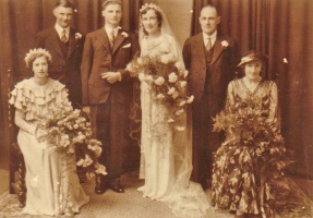 The 1936 St Helier wedding of Kathleen Annie Edgar (1915-2010) and Willoughby Frank Bartram Taylor (1914- )