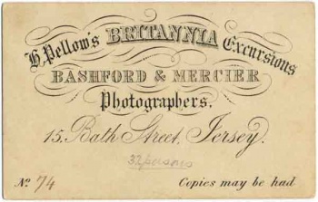 The back of a photograph