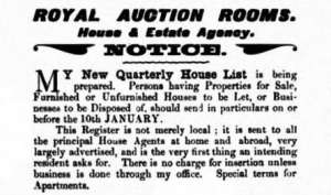 1901 Evening Post advert