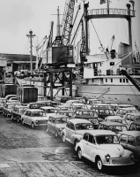 A consignment of new hire cars in 1965