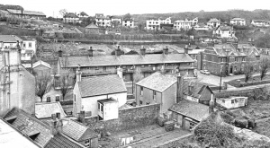 The Married Quarters in 1961 before demolition