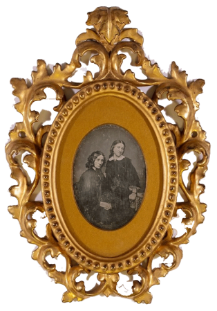A Daguerrotype of Harriet Elizabeth Le Sueur and her mother Anne Le Couteur