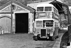 Former railway workshops in Green Street were in use by the JMT for many years - picture from 1959 courtesy of Jersey Tempe Passe