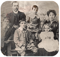 Walter Ernest Marett and Alice Maud Mary, nee Le Breton, Walter George, Alfred, Lionel and Islay