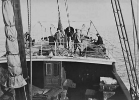 On board an unknown ship for a trip to Guernsey