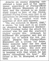 Harold Hamon Blampied, DFC, was descended from a Jersey family