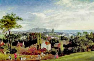 A view of St Helier in the 1830s painted by Philip Hutchings Rogers