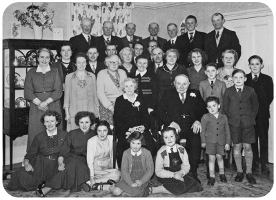 The golden wedding of Josue John and Amelie, nee Allez, in 1955