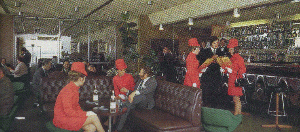 Airport bar in the 1970s