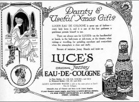 Luce's eau de cologne advert from 1919 ...