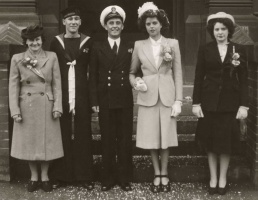 The wedding of Albert Bellamy Brown and Daphne Joyce Carrel