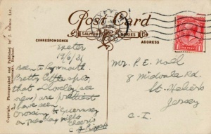 A postcard sent to Mr Noel in Midvale Road in 1931