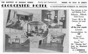 Gloucester Hotel advert