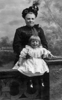 Adelaide Ann Livesey, née Falle(1843-1922), with an unknown child, probably a granddaughter