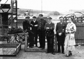 Princess Ena's Second Officer Ernest Hecker and crew after the rescue