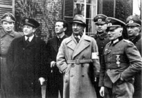 The captain of the Vega meets German officials at Government House