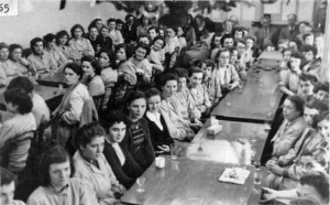 In the staff canteen