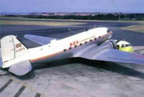 A BKS Airways Dakota at Jersey Airport