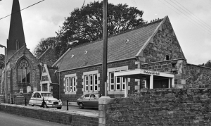 The former parish hall next to the church - now Caldwell Hall