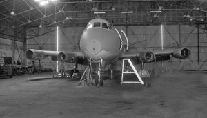 Major maintenance work was undertaken in the British Airways hangar in 1976
