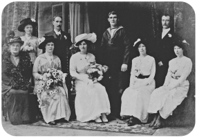 1914 wedding of Philip Edward Jeandron and Ellen Louisa Farmer