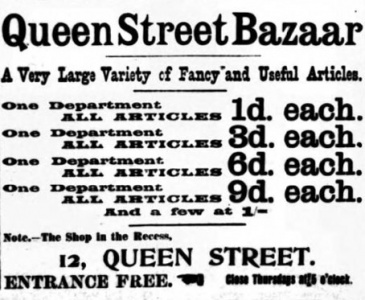 1899 advert in English ...